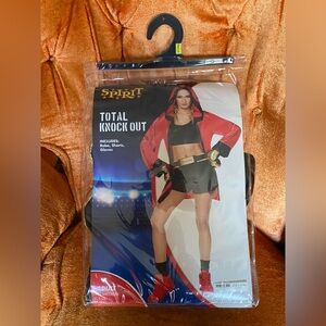 Spirit Red and Black Boxing Robe Costume Set